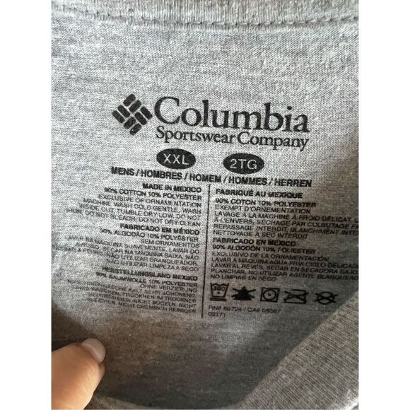 Columbia Mens Grey Shirt Size XXL - Picture 2 of 3